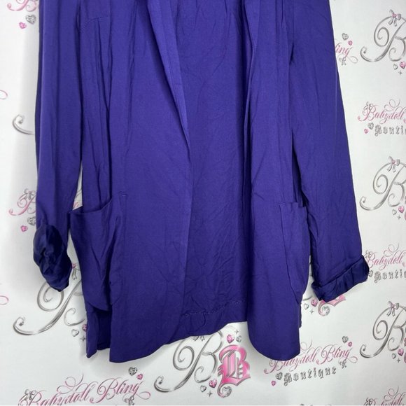 Talula Aritzia blazer purple business casual rare retro 2000s y2k. Size 2. - Picture 2 of 8